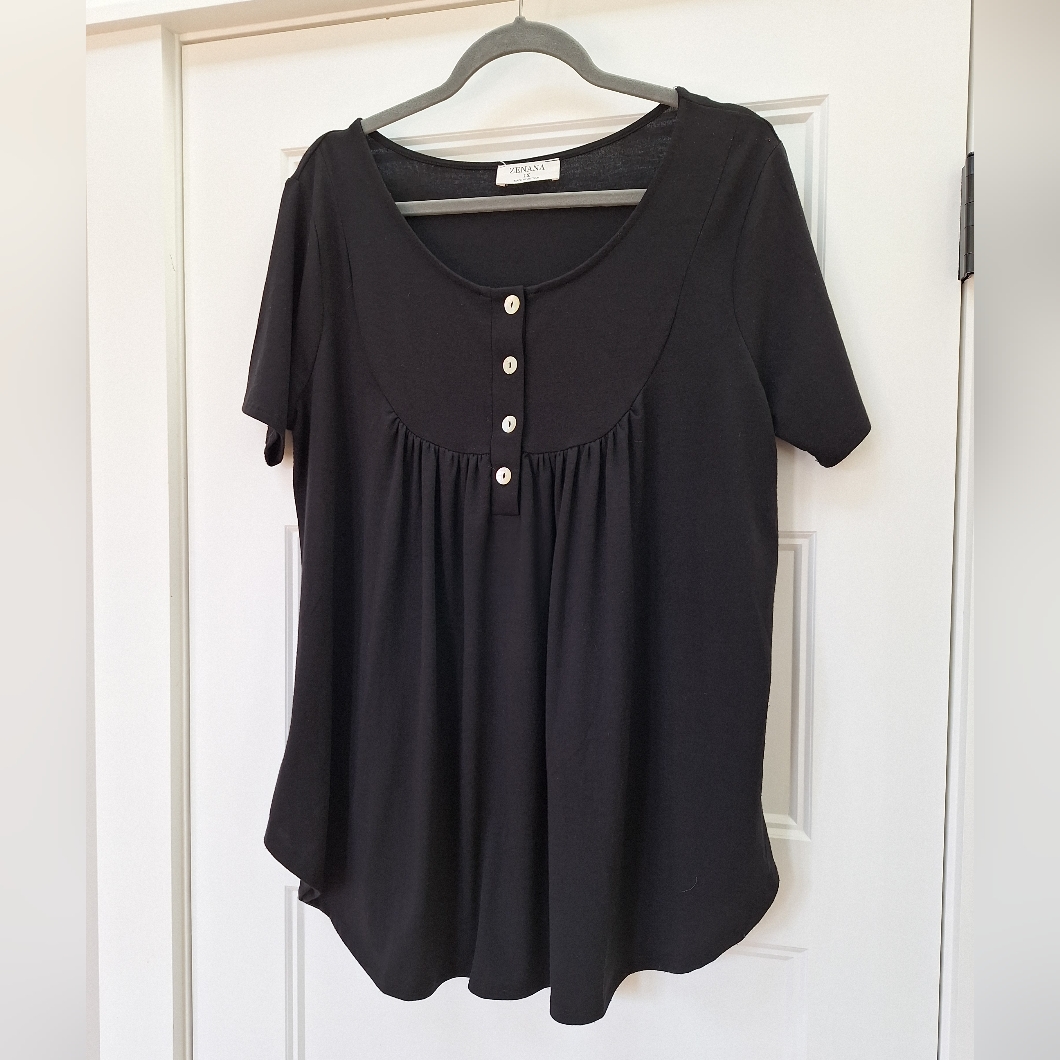 Cute Flowy Button Blouse